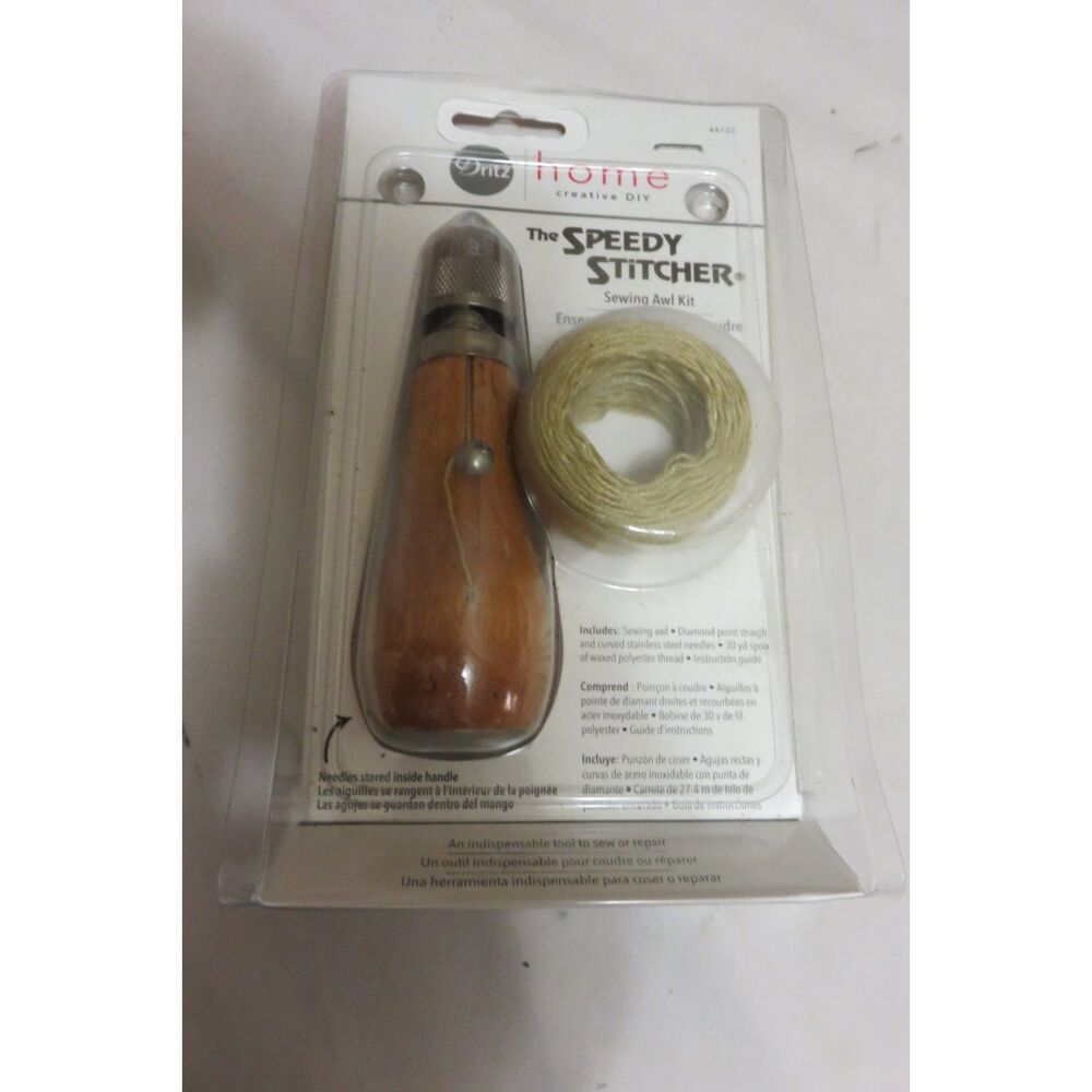 NIP DRITZ SPEEDY STITCHER SEWING AWL KIT